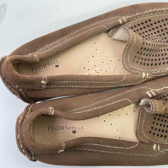 Florsheim Roadster Driving Shoe Size 13 Brown Leather Loafer Suede Slip On main image 4